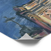 Poster Cathédrale de la Nouvelle-Orléans la nuit (Coin)