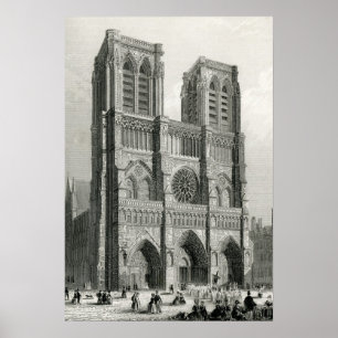 Poster Cathédrale de Notre Dame, Paris