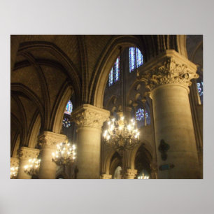 Poster Cathédrale de Notre Dame, Paris, France