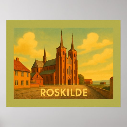 Poster Cathédrale de Roskilde Danemark (Devant)