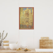 Poster Cathédrale de Rouen, coucher de soleil sur Claude (Cuisine)