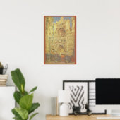 Poster Cathédrale de Rouen, coucher de soleil sur Claude (Bureau à domicile)