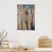 Poster Cathédrale de Rouen par Claude Monet (Cuisine)