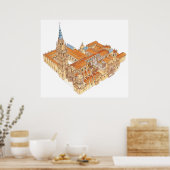 Poster Cathédrale de Tolède. Espagne (Cuisine)