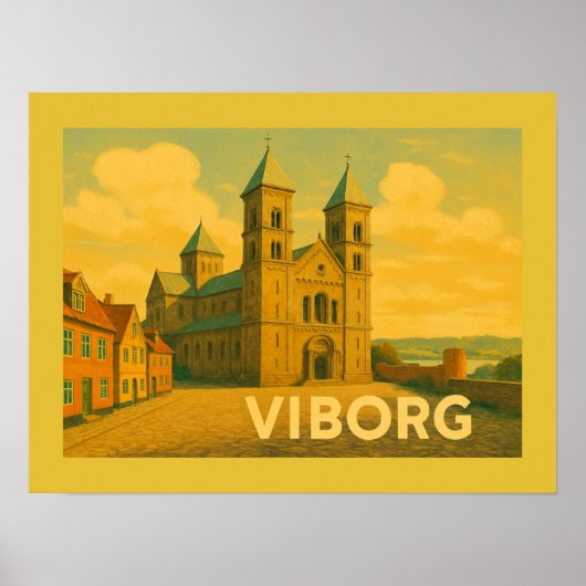 Poster Cathédrale de Viborg Danemark (Devant)