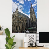 Poster Cathédrale de Vienne (Bureau à domicile)