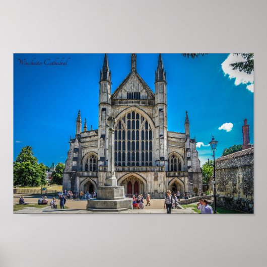 Poster Cathédrale de Winchester Angleterre (Devant)