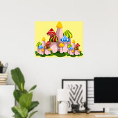 Poster Cathédrale des champignons magiques Thunder_Cove (Bureau à domicile)