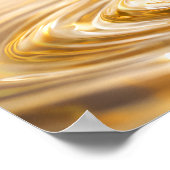 Poster Cathédrale dorée Éclaboussure liquide (Coin)