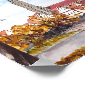 Poster Cathédrale d'Ulm en Allemagne Peinture Acrylique C (Coin)