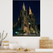 Poster Cathédrale Église Catholique Neo Architecture Goth (Cuisine)