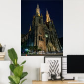 Poster Cathédrale Église Catholique Neo Architecture Goth (Bureau à domicile)