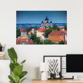 Poster Cathédrale et cityscape | Estonia (Bureau à domicile)