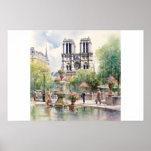 Poster Cathédrale Notre-Dame de Paris (Devant)
