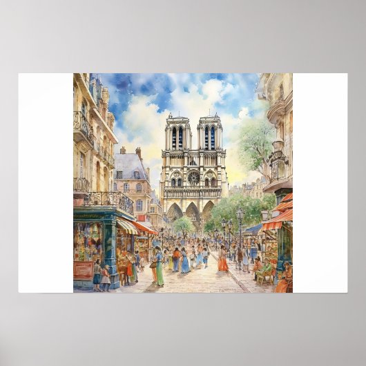 Poster Cathédrale Notre-Dame de Paris (Devant)