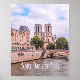 Poster Cathédrale Notre Dame de Paris France