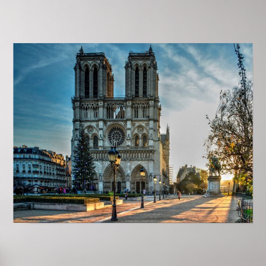 Poster Cathédrale Notre-Dame de Paris Noël (Devant)