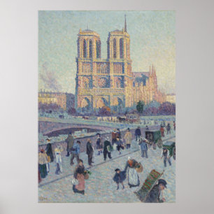 Poster Cathédrale Notre-Dame Paris France Peinture