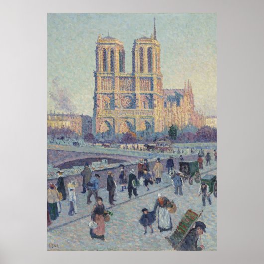 Poster Cathédrale Notre-Dame Paris France Peinture (Devant)