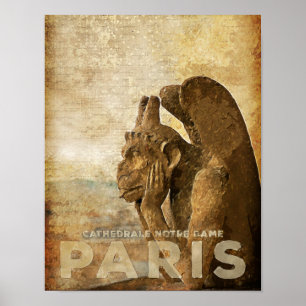 Poster Cathédrale Notre-Dame Paris, le Stryga Chimera