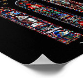 Poster Cathédrale Notre-Dame Rose Nord (Coin)