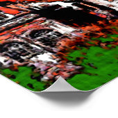 Poster Cathédrale, Nouvelle-Orléans, Couleurs fauvistes (Coin)