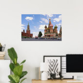 Poster Cathédrale Saint-Basil de Moscou (Bureau à domicile)