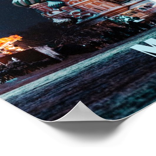 Poster Cathédrale Saint-Basile de Moscou Russie (Coin)