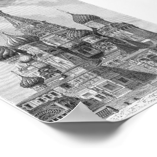 Poster Cathédrale Saint-Basile, Moscou (Coin)