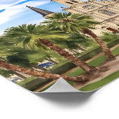 Poster Cathédrale Saint-Louis de la Nouvelle-Orléans Aqua (Coin)