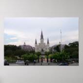 Poster Cathédrale Saint-Louis et Jackson Square (Devant)