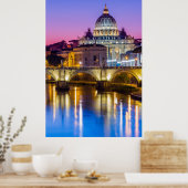 Poster Cathédrale Saint-Pierre Cité du Vatican Rome crépu (Cuisine)