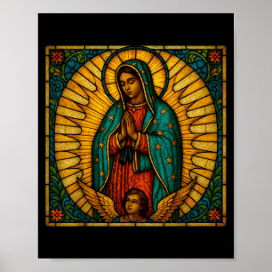 Poster catholique Notre Dame de Guadalupe Saint Mexicain