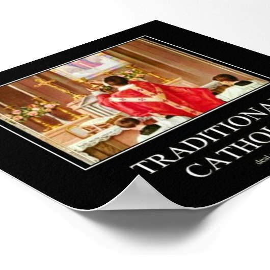 Poster catholique traditionnel (Coin)