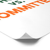 Poster Catholiques contre comités (Coin)