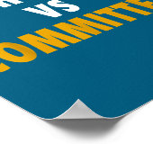 Poster Catholiques contre comités (Coin)
