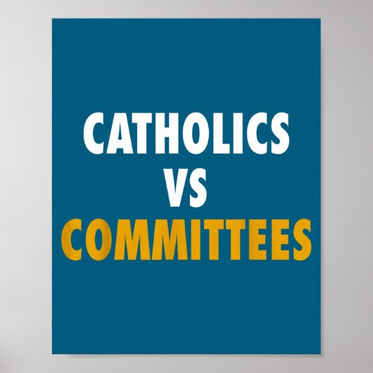 Poster Catholiques contre comités (Devant)