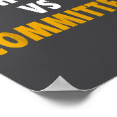 Poster Catholiques contre comités (Coin)