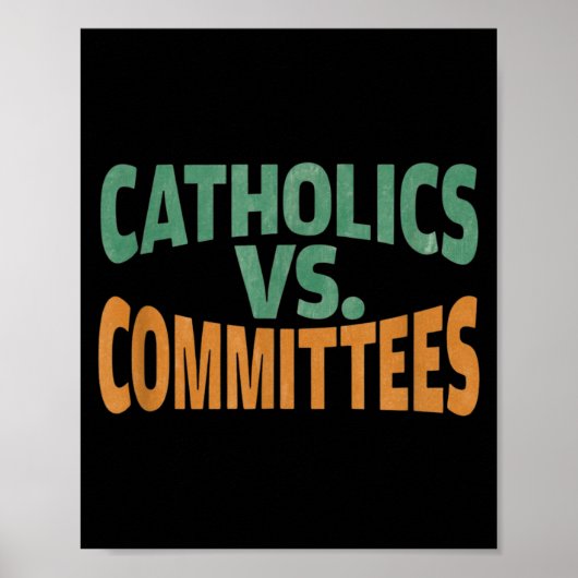 Poster Catholiques contre comités (Devant)