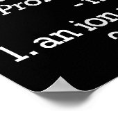 Poster Cation Fun Chimie Humour Science Enseignant Chat P (Coin)