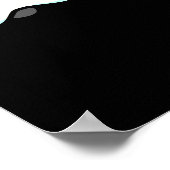 Poster Cativité puranormale Halloween Chat Pun Dark BG (Coin)