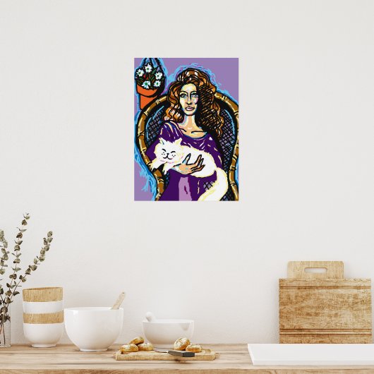 Poster catlady (Cuisine)