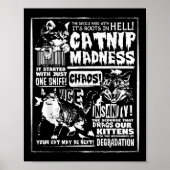 Poster Catnip Madness Cute Kitten Cadeau Amoureux des cha (Devant)