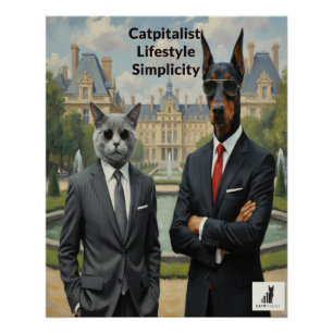 Poster Catpitalist Lifestyle Simplicité
