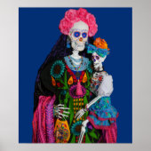 Poster Catrina and Calavera Child Sugar Skull (Devant)