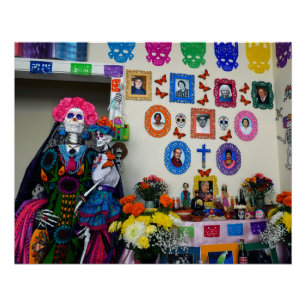 Poster Catrina Moeder en Child Ofrenda Perfect Poster