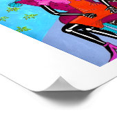 Poster Catrina Pretty en rose (Coin)