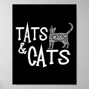 Poster Cats &amp ; Statistiques Chemise - Drôle Pour Le T