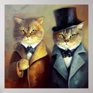 Poster Cats As Holmes et Watson