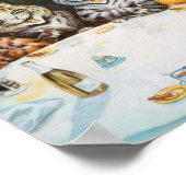 Poster Cats de la fête de Louis Wain (Coin)